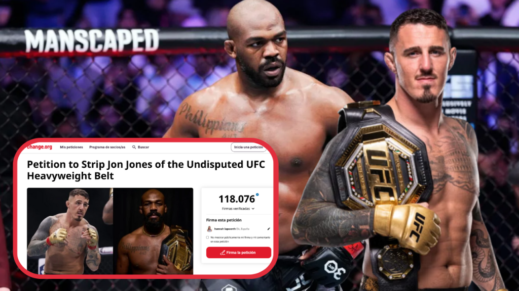 Más de 100.000 aficionados exigen que Jon Jones pierda el título del peso pesado de la&nbsp;UFC